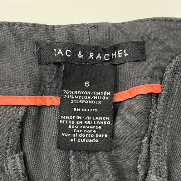 Zac & Rachel Charcoal Gray Ankle Pants 6 - Picture 2 of 3